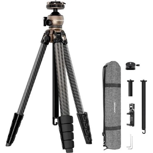 Neewer LT35 Kulfiber Rejsestativ med 360° Kuglehoved
