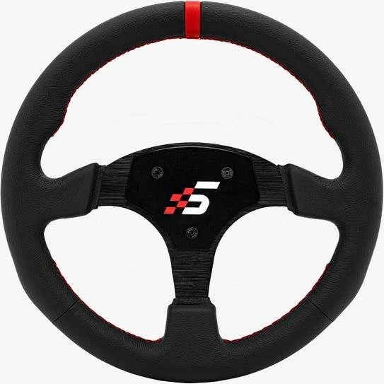 Simagic P-330R Rundet Rat uden Hub - Læder - 330mm