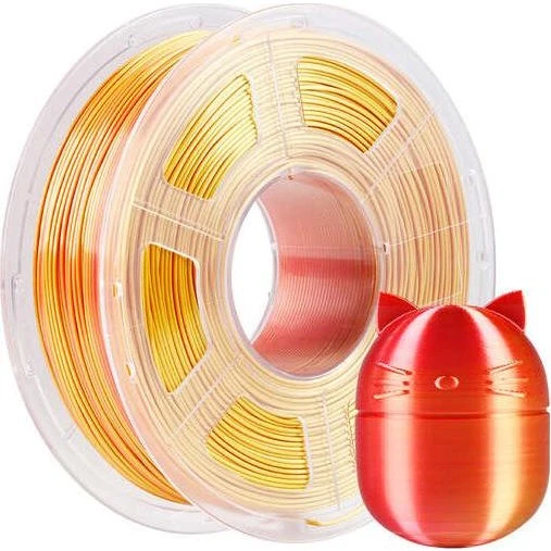 Anycubic Silk Dual PLA-filament 1,75 mm - Rød og Guld (1 kg)