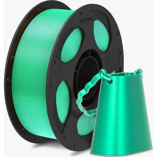 Anycubic Silk PLA Filament 1,75 mm - Grøn - 1 kg