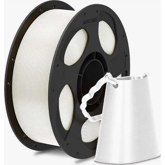 Anycubic Silk PLA Filament 1,75 mm - Hvid - 1 kg