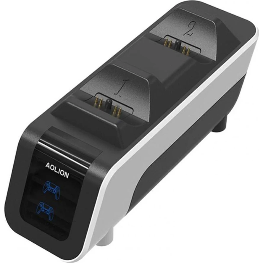 AOLION AL-P5009 Hurtig Opladerbase til 2x PS5 Controller