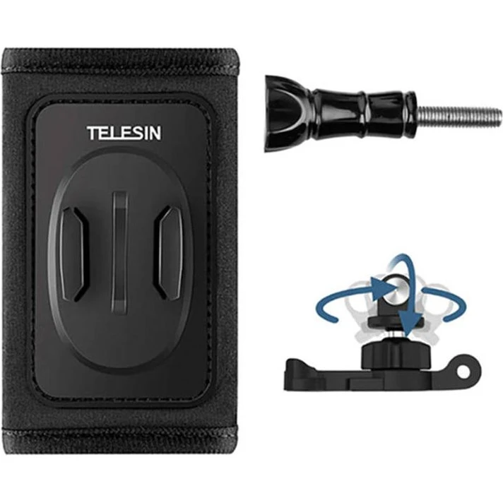 TELESIN Rygsæk Mount Kit med 360° J-hook (GP-BPM-005)