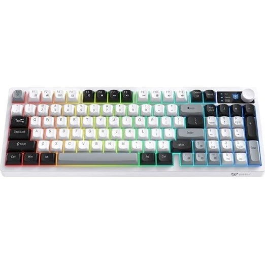 ONIKUMA MT902 2.4G Gaming Tastatur - Black & White