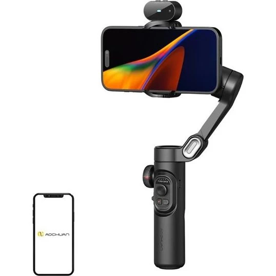 AOCHUAN XE Gimbal med AI Sensor - Sort