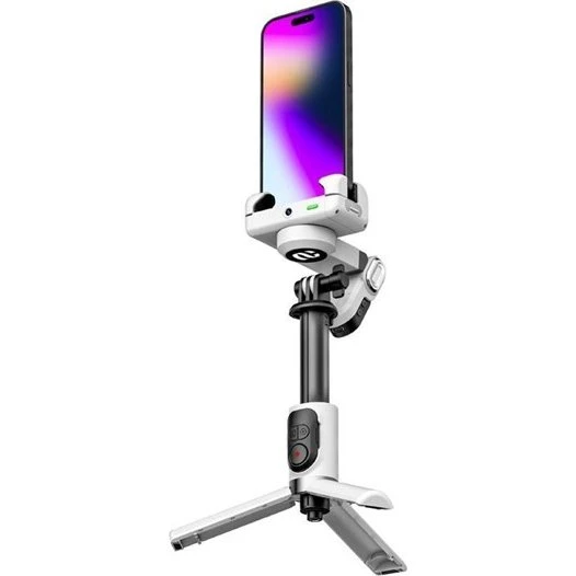 AOCHUAN M1 Pro Gimbal med RGB-lys, Hvid