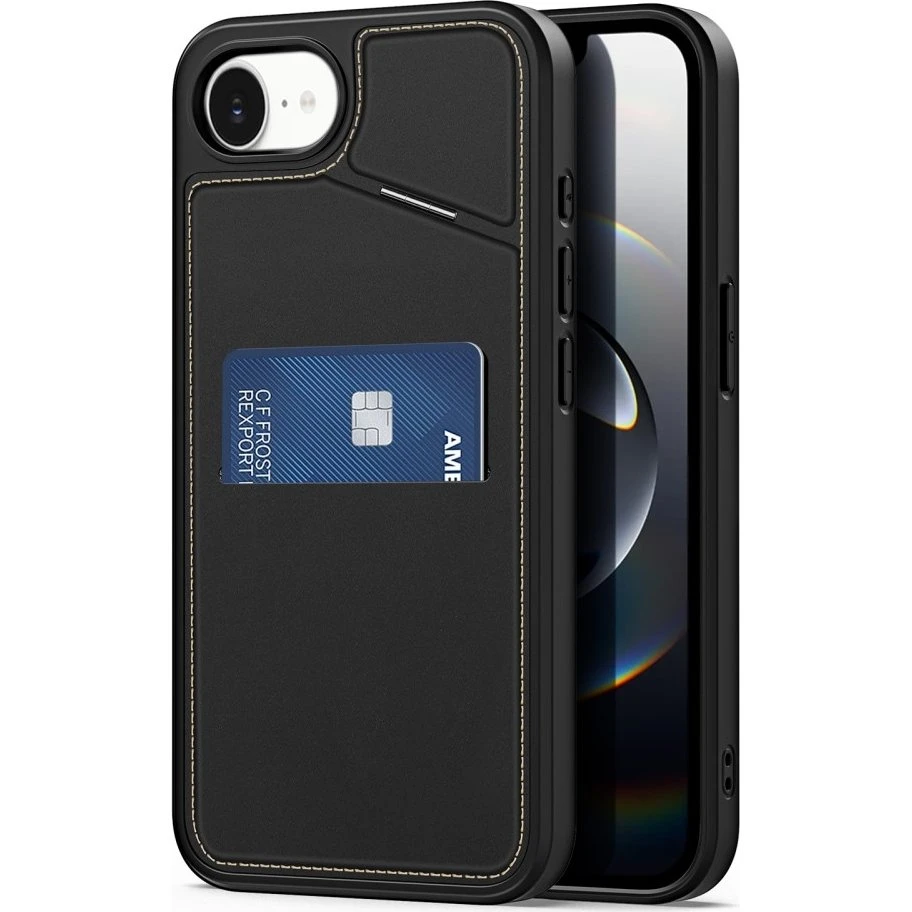 DUX DUCIS iPhone 16e Rafi II Cover med Kortholder - Sort