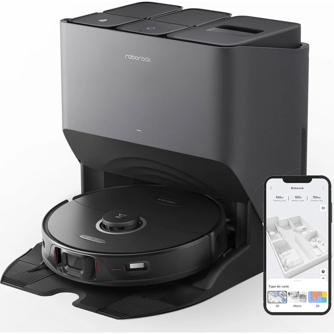 Roborock S8 Pro Ultra Robotstøvsuger, Sort