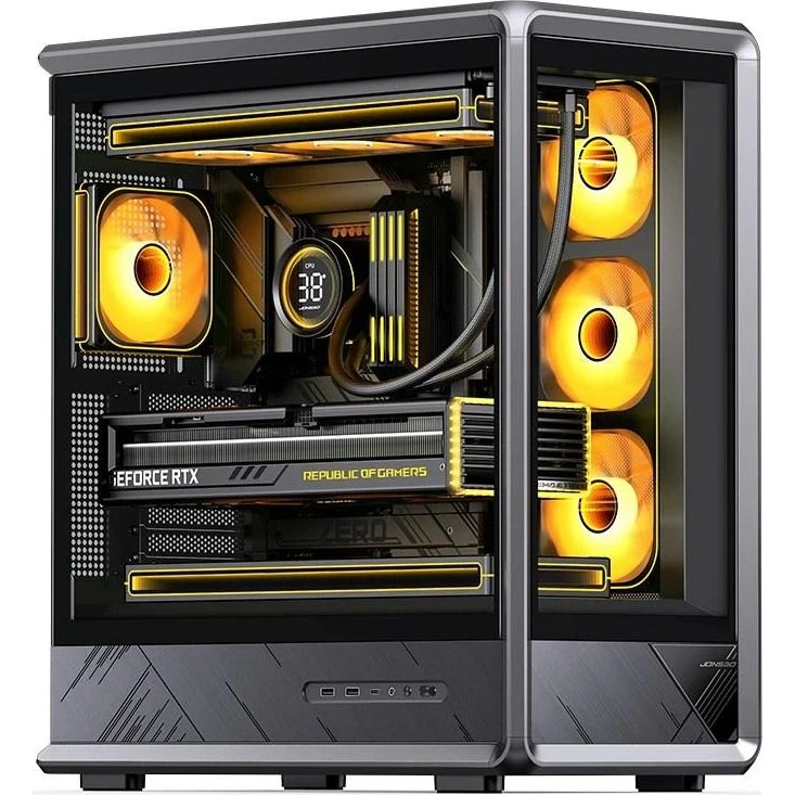 Jonsbo D401 Tower PC-kabinet - Sort