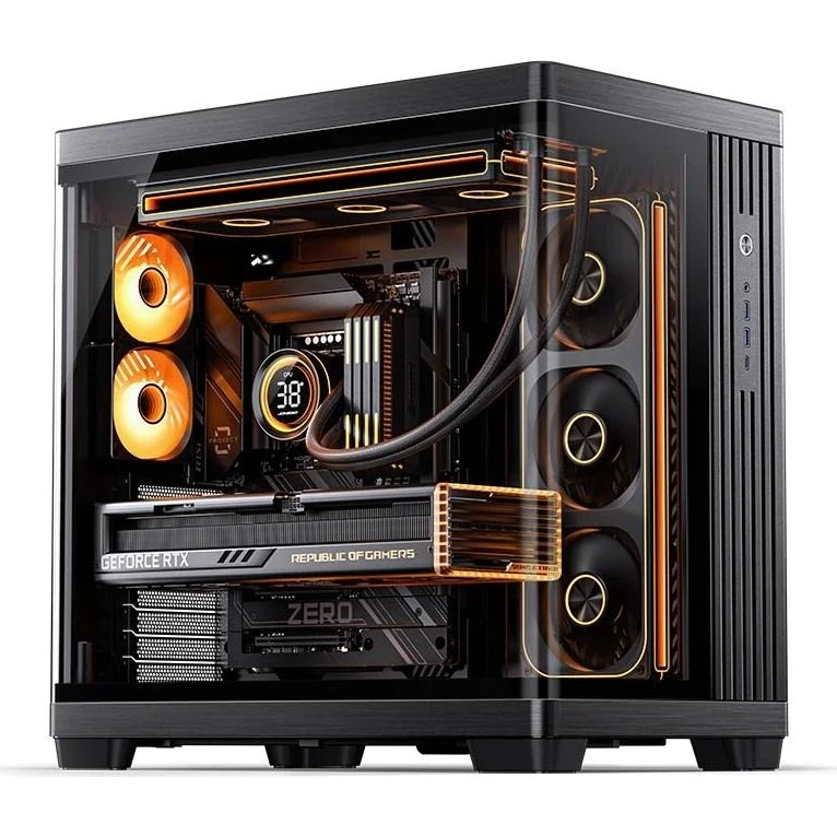 Jonsbo TK-4 Tower PC-kabinet - Sort