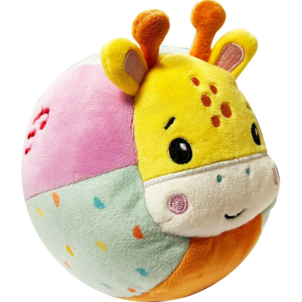 Safari Snuggles Giraffe Ball Plushie - Blødt aktivitetstøjdyr