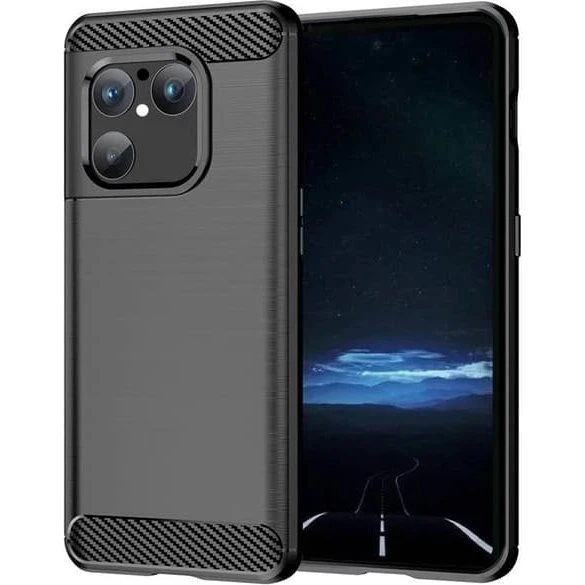 Sony Xperia 1 VIII børstet silikonecover - Sort