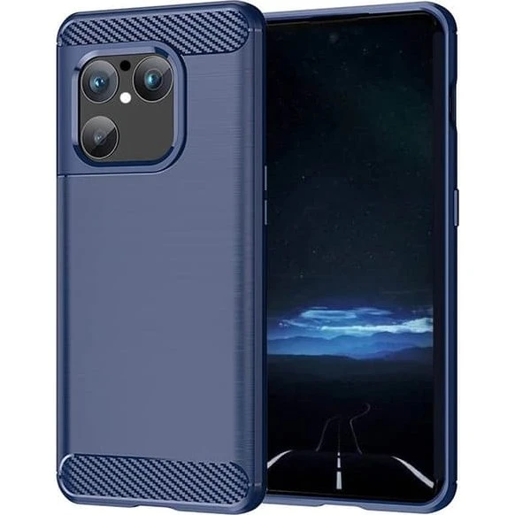 Sony Xperia 1 VIII Cover - Blå Børstet Silikone