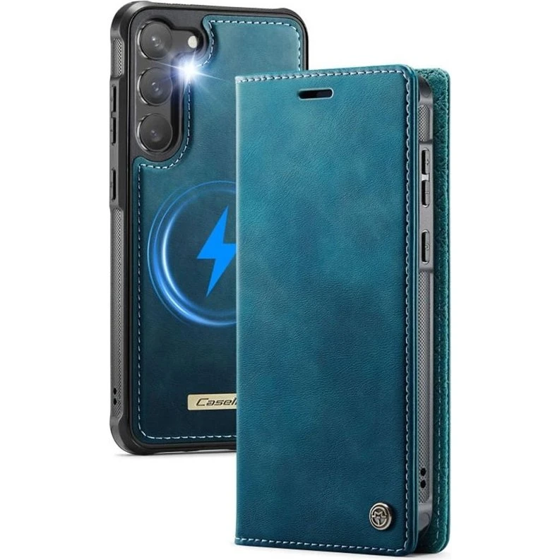 CaseMe C49 2i1 Wallet Cover til Samsung Galaxy S23 - Petrol