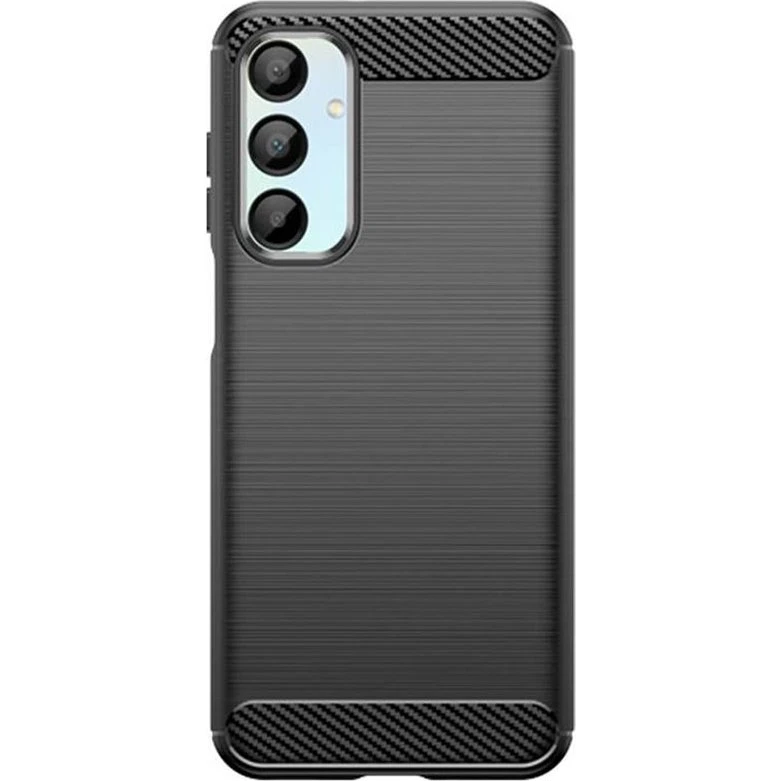 Samsung Galaxy A17 5G Cover - Sort børstet silikone