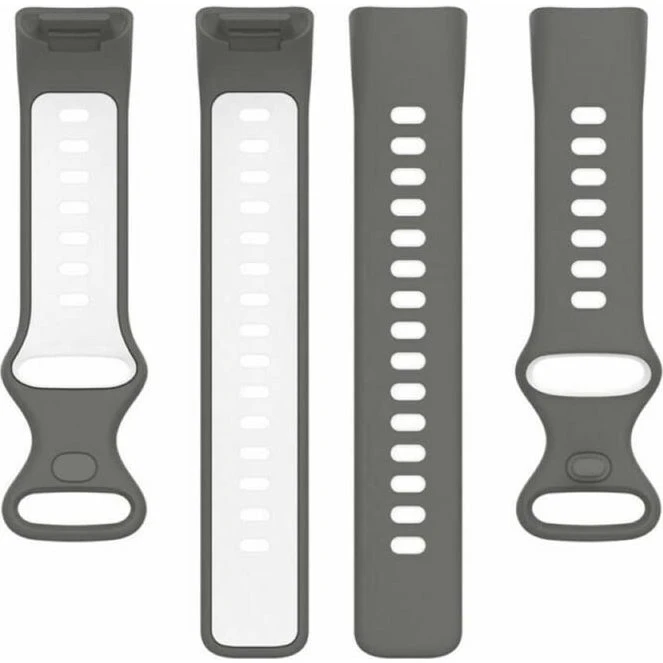Twin Sport urrem til Fitbit Charge 6 - Grå/Hvid