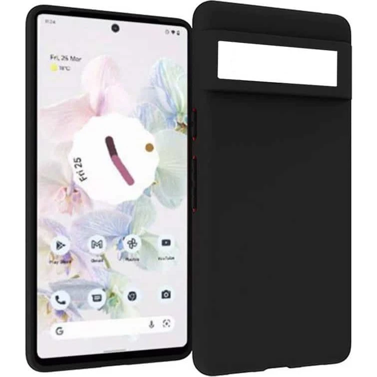 Silikonecover til Google Pixel 7a - Sort