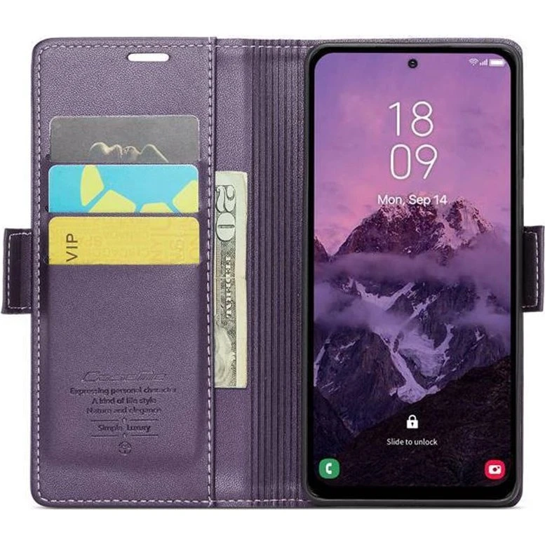 CaseMe 023 Walletcover til Samsung Galaxy A56 5G - Lilla