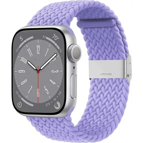 Flettet Urrem til Apple Watch Series 10 (46mm) - Lightpurple