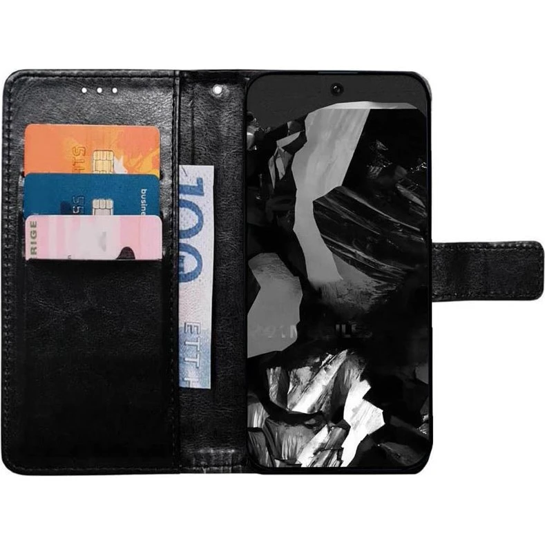 Wallet cover 3-kort til Google Pixel 9 Pro XL - Sort