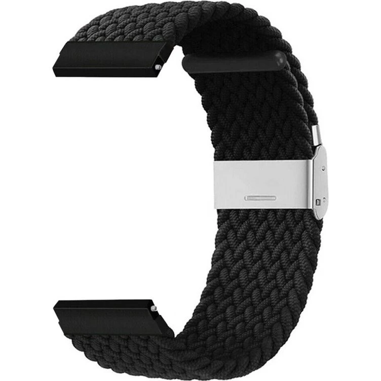 Flettet elastisk urrem til Garmin VivoActive 5 - Sort