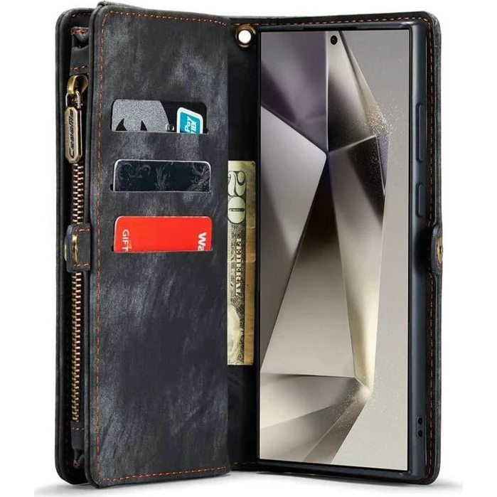 CaseMe 008 Wallet til Samsung Galaxy S24 Ultra - Sort