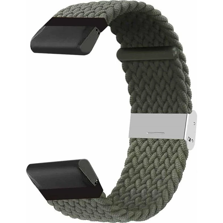 Flettet Urrem til Garmin Forerunner 965 - Army