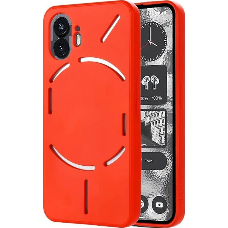Liquid Silikone Cover til Nothing Phone (2) - China Red