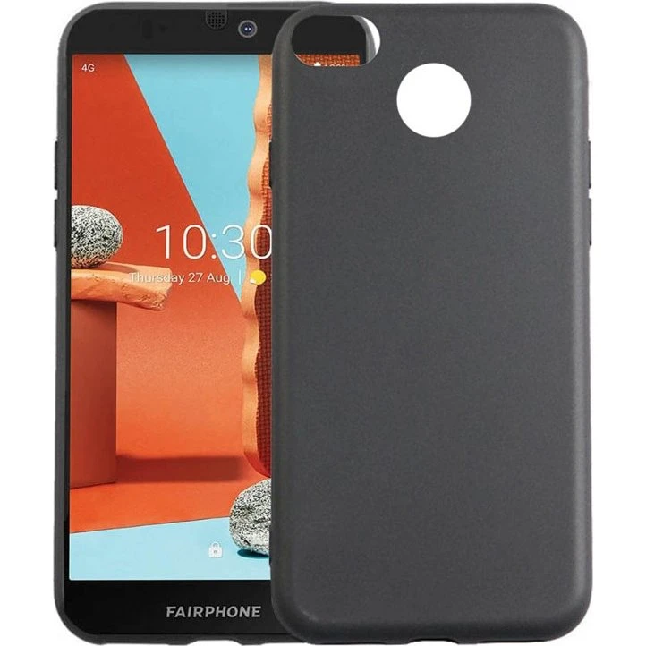Silikonecover til Fairphone 3 Plus - Sort