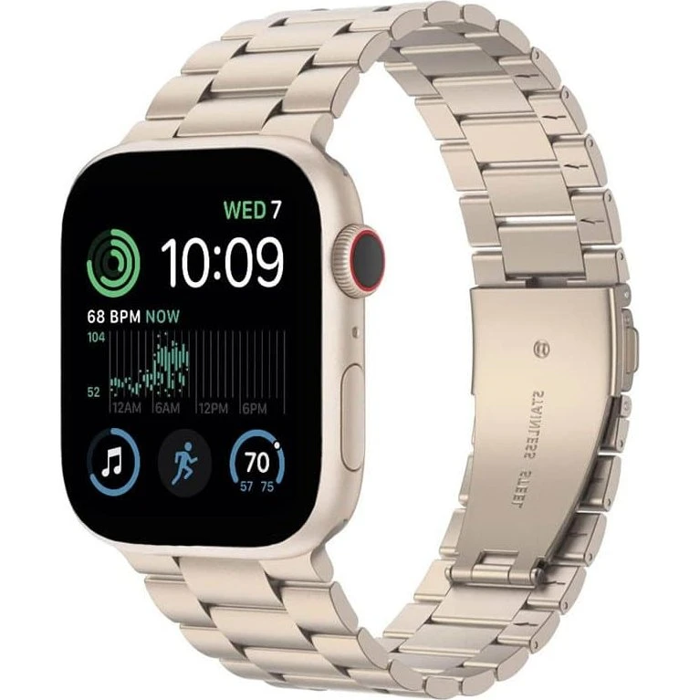 Urrem Urrem Rustfrit stål til Apple Watch SE 40mm - Starlight