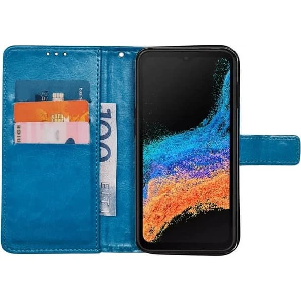 Samsung Galaxy Xcover 6 Pro Wallet Cover - Lyseblå (3 kort)