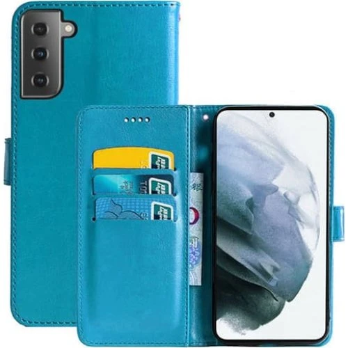 Samsung Galaxy S21 FE Wallet Cover - Lyseblå