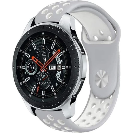EBN Sport Armbånd til Samsung Galaxy Watch 46mm - Grå/Hvid