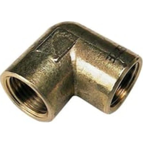 Isiflo Vinkel 90° Messing Muffe/Muffe 38mm