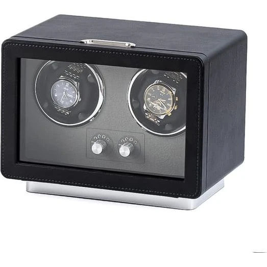 W161B Dual-head Vertikal Urvinder i PU-læder med LED