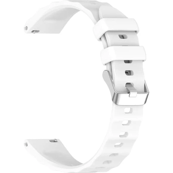 18mm Silikone Urrem til Huawei Watch GT6 - Hvid