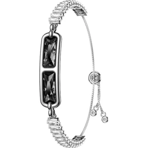 Elegant Smart Armbånd Fitness Tracker - Sort & Hvid Diamant