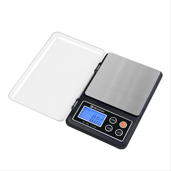 Digital køkkenvægt 2kg/0.1g - Sort kompakt design