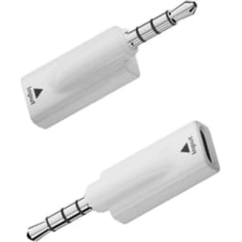 USB-C til 3,5mm Lydadapter med DAC (2-pak) - Hvid