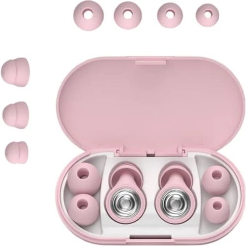 Super Støjreducerende Sove Ørepropper i Blød Silikone - Pink