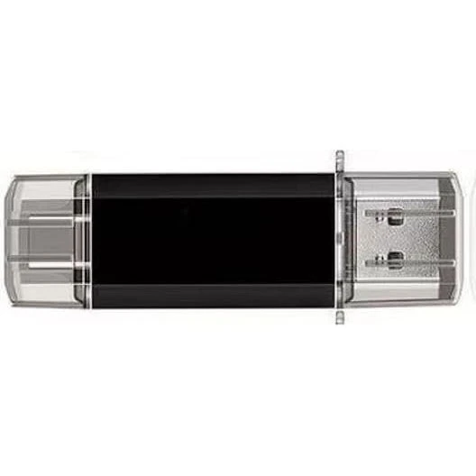2-i-1 USB 3.0 & Type-C USB-nøgle, 32GB, Black