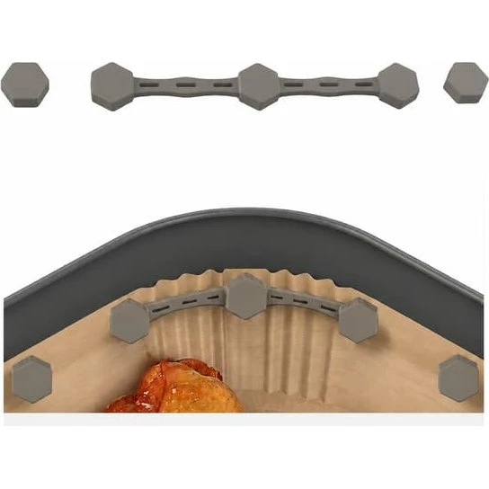 Air Fryer Papir Liner Magnet Clip - Grå