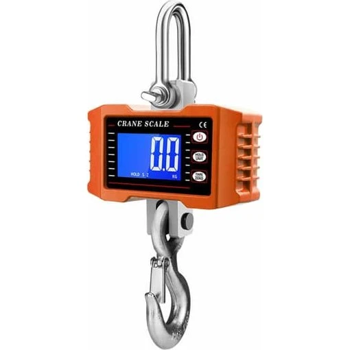 2000kg Digital Kranskala - Kraftig Hængende Vægt, Orange