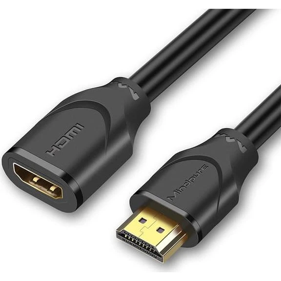 HDMI Forlængerkabel 4K 60Hz Han til Hun - 1 m