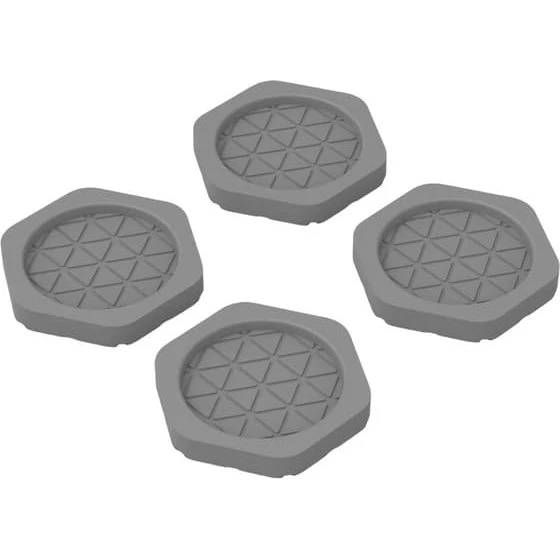 Anti-vibrationspuder til vaskemaskine - 4 stk. - Grey