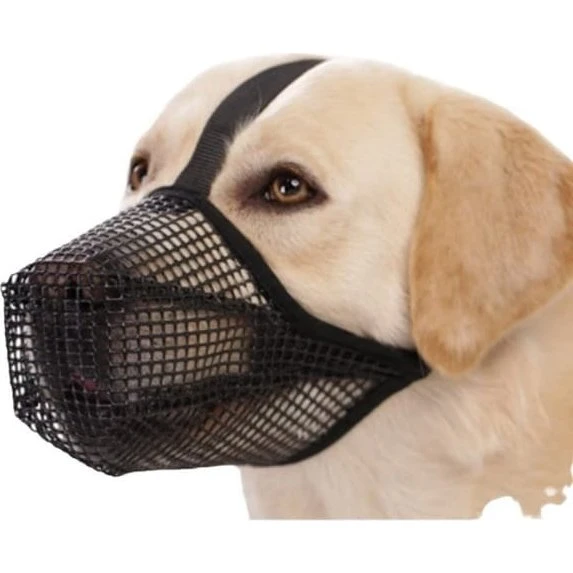 Justerbar Nylon Hundekurv - Åndbar Mundbeskyttelse, L