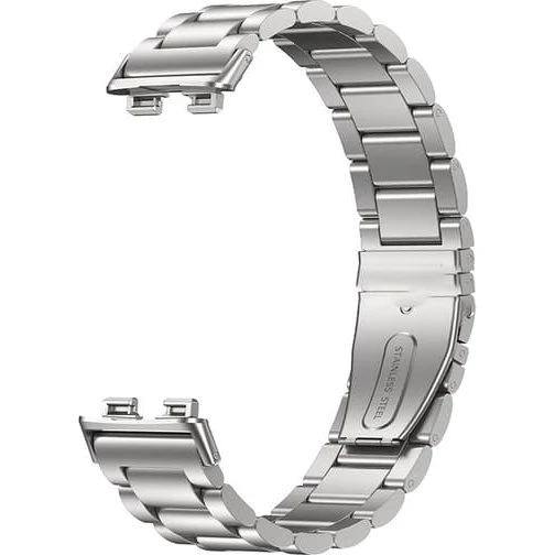 Huawei Band 10 Metalarmbånd i rustfrit stål - Sølv