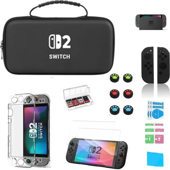 Premium Nintendo Switch 2-etui og opbevaringstaske