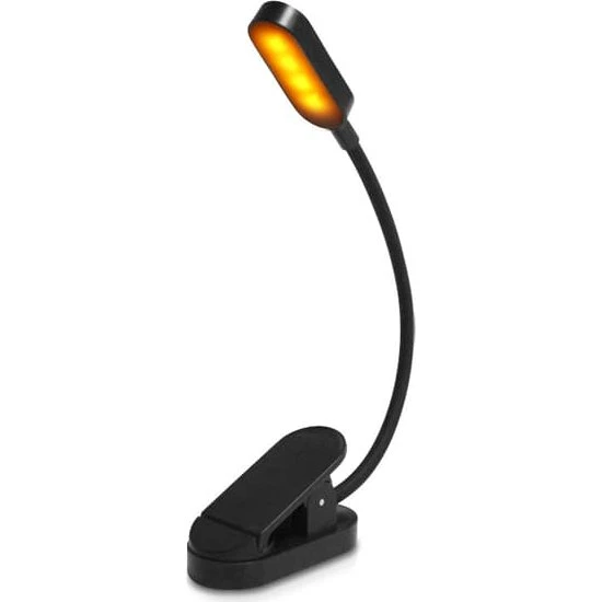 Sort LED Clip-on læselampe til studerende