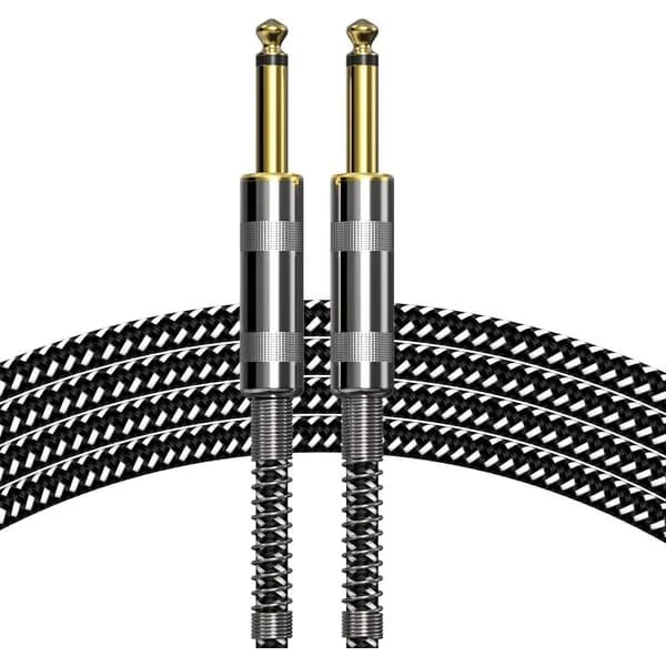 6,35 mm Guitar kabel - Lav støj til bas og elektriske instrumenter, 5 m